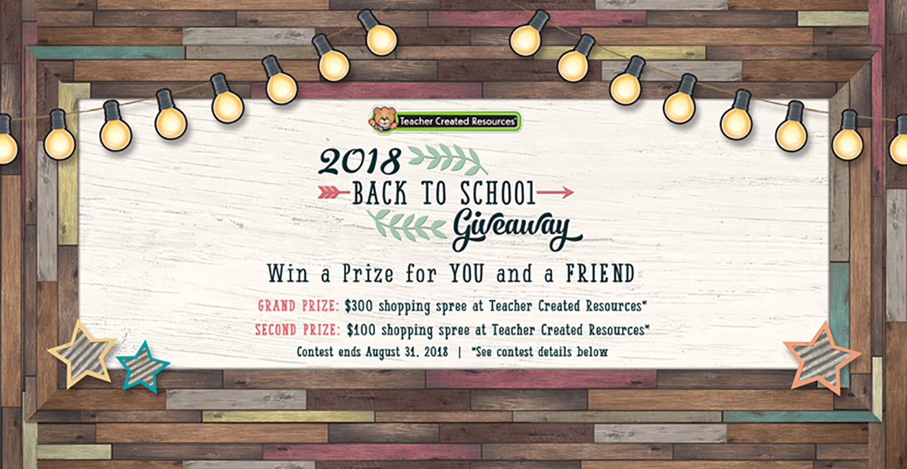 Back To School Giveaway | Teacher Created Resources