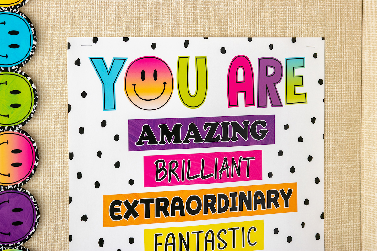 Teacher Created Resources Brights 4ever Positive Sayings Small Poster Pack, Pack of 12
